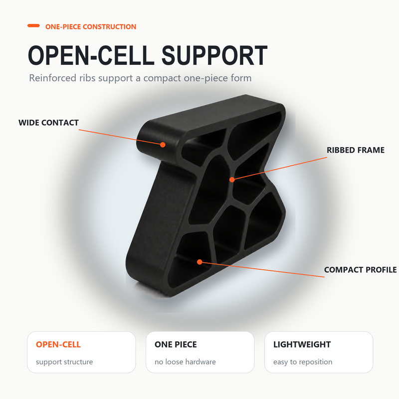 Open-cell one-piece structure of the door stop