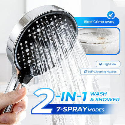 🚿 50% OFF NOW! ✨ High-Pressure Rainfall Shower Head 💦📦