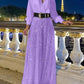 💖⚡Elegant long-sleeved blouse with V-neckline and wide sequinned jumpsuit trousers