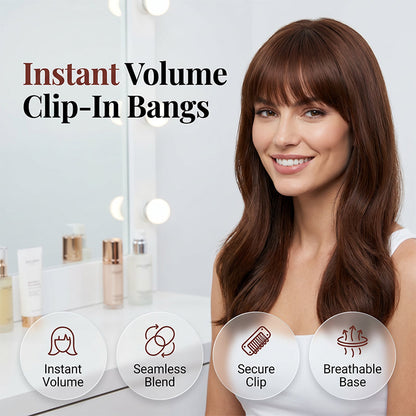 Women Straight Synthetic Fringe Bangs Hair Extension